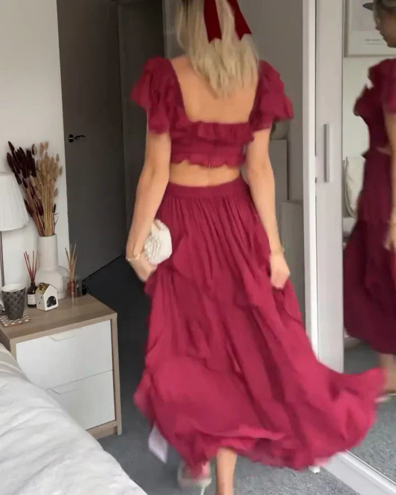OLIVIA - RUFFLE DRESS