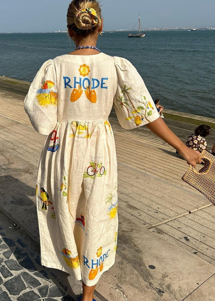 Isla - Mediterranean Breeze Dress