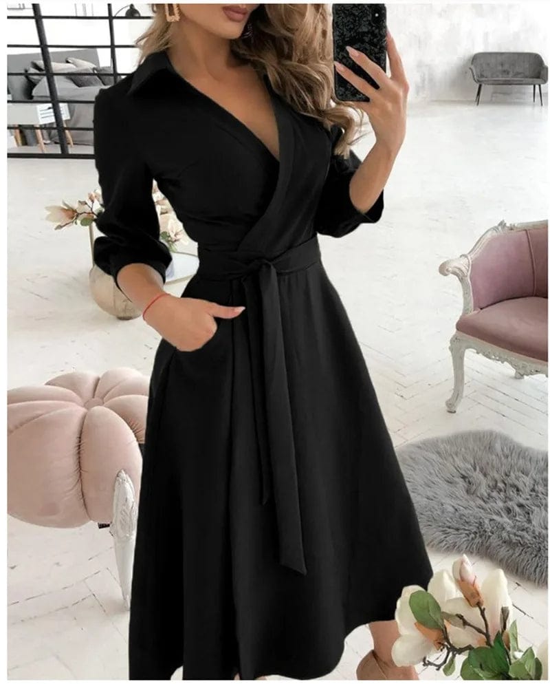 Ismara™ | Sophisticated Midi Dress
