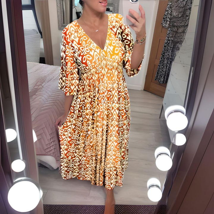 Solana™ | Free-Spirit Print Dress
