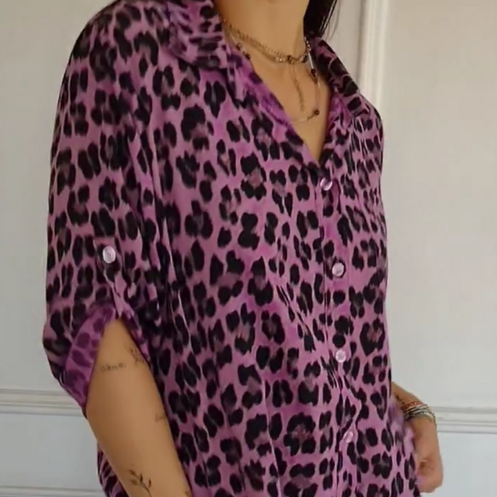 ORLAVIA™ | PureCharm Patterned Blouse